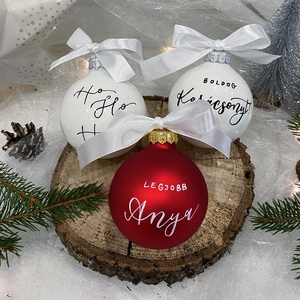 Egyedi karácsonyi kollekció 8cm - karácsony - karácsonyi lakásdekoráció - karácsonyfadíszek - Meska.hu