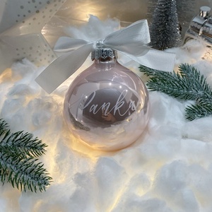 Egyedi karácsonyi üveggömb 8cm - karácsony - karácsonyi lakásdekoráció - karácsonyfadíszek - Meska.hu