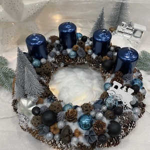 Adventi koszorú, Karácsony, Adventi díszek, Adventi koszorú, Mindenmás, MESKA