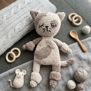 Szundipajti horgolt cicus � a legpuhább alvóbarát - Meska.hu