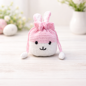  Horgolt húsvéti nyuszis szütyő  - Meska.hu