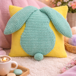 Puha nyuszi párna � ölelni való kedvenc , Otthon & Életmód, Lakástextil, Párna & Párnahuzat, Forma párna, Horgolás, MESKA