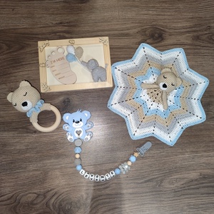 Egyedi, névre szóló babaváró, keresztelő, babaköszöntő szett - baba - mama - babalátogató ajándékcsomag - Meska.hu