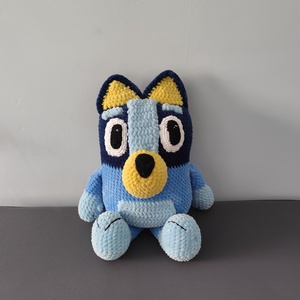 Horgolt Bluey kutyus � 40 cm - játék & sport - plüssállat & játékfigura - kutya - Meska.hu