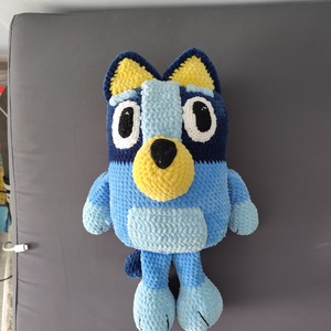 Horgolt Bluey kutyus � 40 cm - játék & sport - plüssállat & játékfigura - kutya - Meska.hu