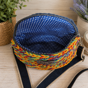 Horgolt Crossbody Övtáska - táska & tok - övtáska - Meska.hu