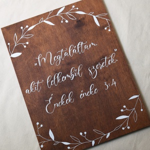 Esküvői tábla, fa tábla, nélkületek elindulni - Meska.hu