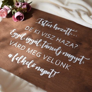 Köszöntő tábla, Üdvözlő tábla, Esküvői tábla, fa tábla - Meska.hu