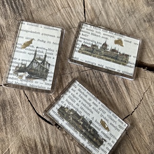 Budapest vintage hűtőmágnes, Otthon & Életmód, Konyhafelszerelés, tálalás, Konyhai dekoráció, Hűtőmágnes, Fotó, grafika, rajz, illusztráció, MESKA