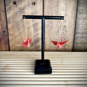 Japán darumadaras origami fülbevaló, Ékszer, Fülbevaló, Csillár fülbevaló, Papírművészet, Ékszerkészítés, MESKA