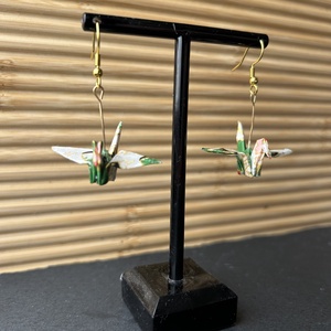 Japán darumadaras origami fülbevaló - Meska.hu