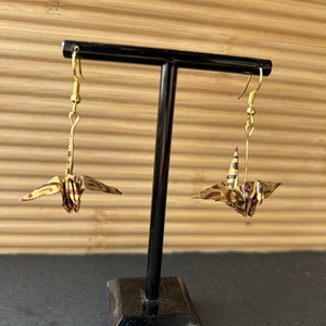 Japán darumadaras origami fülbevaló - Meska.hu