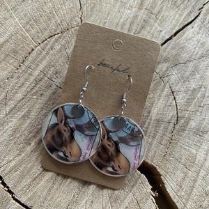 Régi vintage bélyeg fülbevaló szarvas szarvasos - Meska.hu