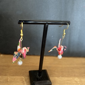 Japán darumadaras origami fülbevaló - Meska.hu