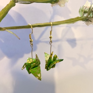 Japán darumadaras origami fülbevaló - Meska.hu