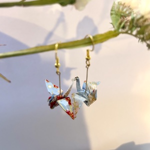 Japán darumadaras origami fülbevaló - Meska.hu