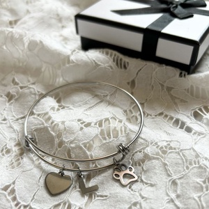 tappancs, tappancsos, karkötő, karperec, ajándék, egyedi, monogram, kutya, macska, cica, háziállat - Meska.hu