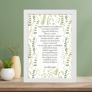 Szülőköszöntő, greenery, kép, képkeret, Esküvő, Emlék & Ajándék, Szülőköszöntő ajándék, Fotó, grafika, rajz, illusztráció, MESKA