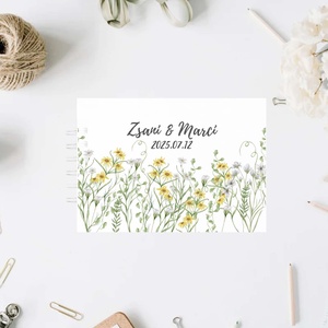 Esküvői vendégkönyv fotóalbum emlékkönyv scrapbook esküvő egyedi felirattal, Esküvő, Emlék & Ajándék, Vendégkönyv, Fotó, grafika, rajz, illusztráció, MESKA