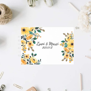 Esküvői vendégkönyv fotóalbum emlékkönyv scrapbook esküvő egyedi felirattal, Esküvő, Emlék & Ajándék, Vendégkönyv, Fotó, grafika, rajz, illusztráció, MESKA