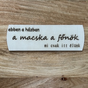 Variálható mágneses ajtódísz középső elem - 1 macskás, Otthon & Életmód, Dekoráció, Ajtó- és ablak dekoráció, Ajtódísz & Kopogtató, Famegmunkálás, Mindenmás, MESKA