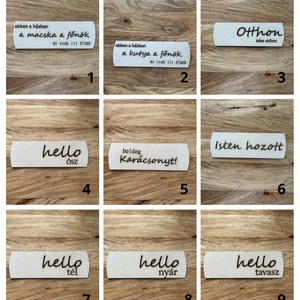 Variálható mágneses ajtódísz középső elem - 5. Karácsonyi - otthon & életmód - dekoráció - ajtó- és ablak dekoráció - ajtódísz & kopogtató - Meska.hu