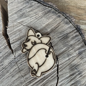 Kutyakakizacsi tartó corgi, Otthon & Életmód, Kisállatoknak, Kutyáknak, Kutyapiszok zacskó tartó, Famegmunkálás, MESKA