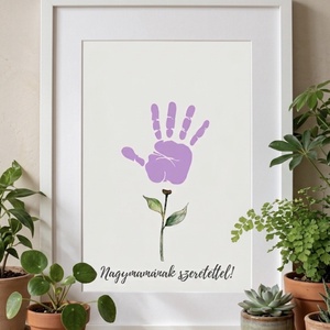 Kézlenyomat, virág, virágos - Meska.hu