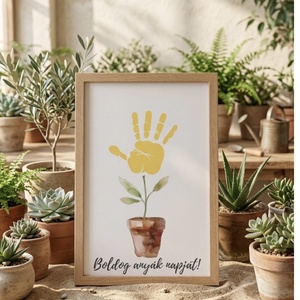 Kézlenyomat, virág, virágos - Meska.hu