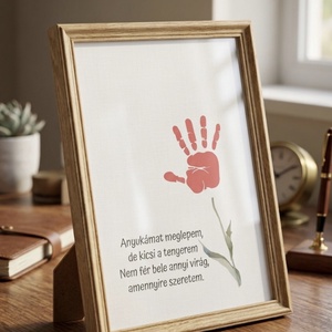 Kézlenyomat, virág, virágos - Meska.hu