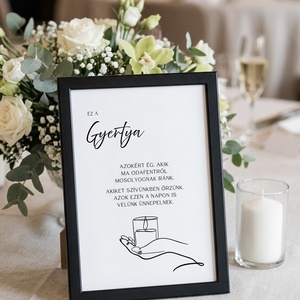 Emlék tábla esküvőre, Esküvő, Dekoráció, Tábla & Jelzés, Fotó, grafika, rajz, illusztráció, MESKA