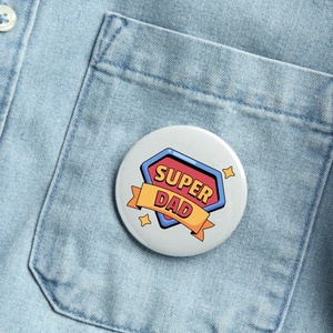 Szuper apa kitűző - Meska.hu