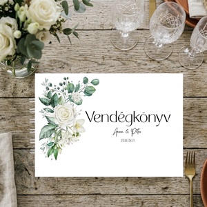 Esküvői spirálozott vendégkönyv - Meska.hu