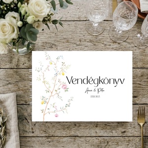 Esküvői spirálozott vendégkönyv - Meska.hu