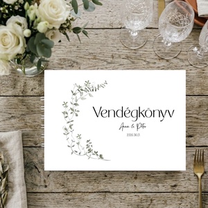 Esküvői spirálozott vendégkönyv - Meska.hu