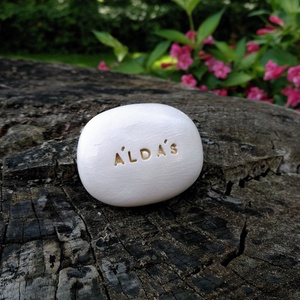 ÁLDÁS - Varázskavics arany - Meska.hu