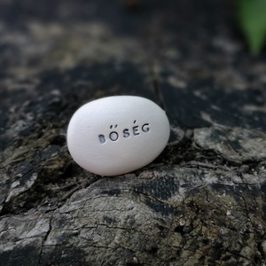 BŐSÉG - Varázskavics ezüst -  - Meska.hu