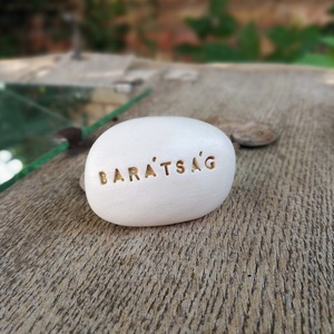 BARÁTSÁG - Varázskavics arany -  - Meska.hu