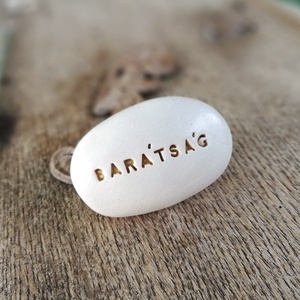 BARÁTSÁG - Varázskavics arany - Meska.hu