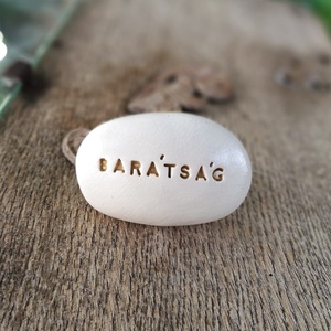 BARÁTSÁG - Varázskavics arany -  - Meska.hu