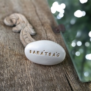 BARÁTSÁG - Varázskavics arany -  - Meska.hu