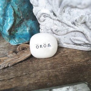 ÖRÖM - Varázskavics ezüst - Meska.hu