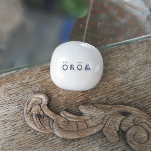 ÖRÖM - Varázskavics ezüst -  - Meska.hu