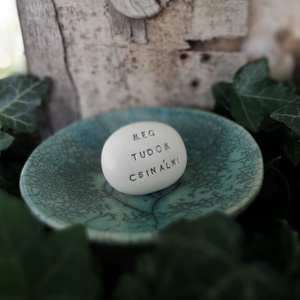 MEG TUDOM CSINÁLNI - Kerámia Varázskavics üzenettel, motivációs felirattal - esküvő - emlék & ajándék - köszönőajándék - Meska.hu