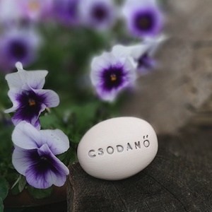 CSODANŐ - Mondd el Varázskaviccsal, egyedi ajándék, feliratos kerámia kavics - esküvő - emlék & ajándék - köszönőajándék - Meska.hu