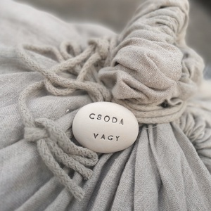 CSODA VAGY - Kerámia Varázskavics kedves üzenetekkel, motivációkkal - esküvő - emlék & ajándék - köszönőajándék - Meska.hu