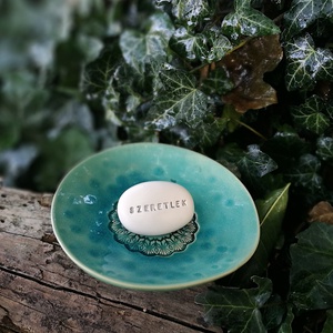 SZERETLEK - Kerámia Varázskavics kedves üzenetekkel, motivációkkal - esküvő - emlék & ajándék - nászajándék - nászajándék gyűjtők - Meska.hu