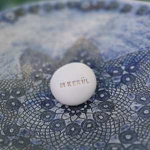 SIKERÜL - Kerámia Varázskavics üzenettel, motivációs felirattal, Kellékek & szerszámok, Díszíthető tárgyak, Kerámia, , MESKA