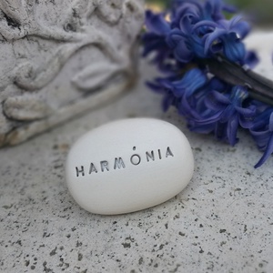 HARMÓNIA - Kerámia Varázskavics üzenettel, motivációs felirattal, Kellékek & szerszámok, Díszíthető tárgyak, Kerámia, , MESKA
