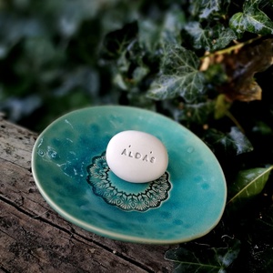 ÁLDÁS - Kerámia Varázskavics üzenettel, motivációs felirattal - esküvő - emlék & ajándék - köszönőajándék - Meska.hu